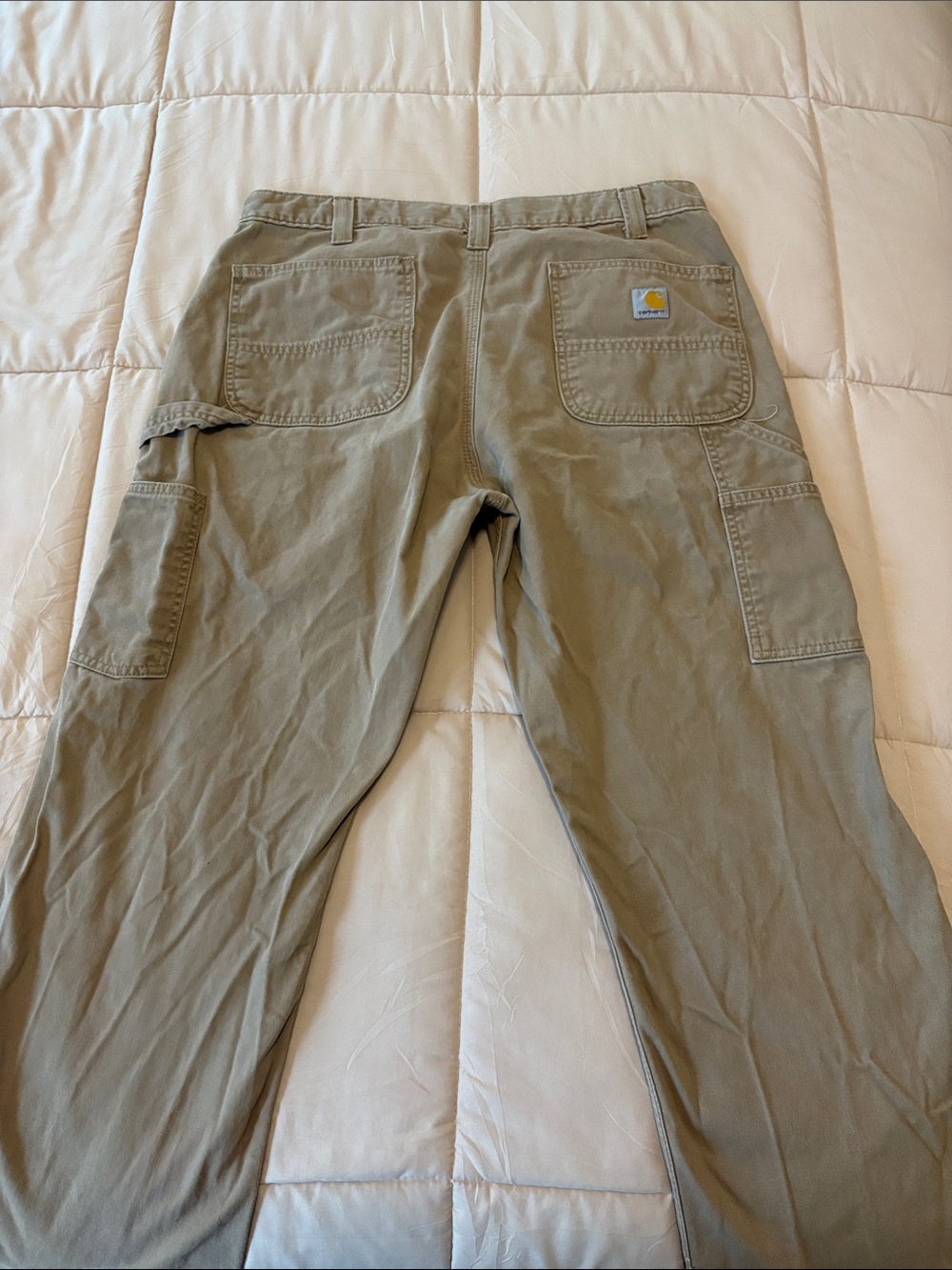 Carhartt Men's Cargo Work Pants in Khaki/Tan